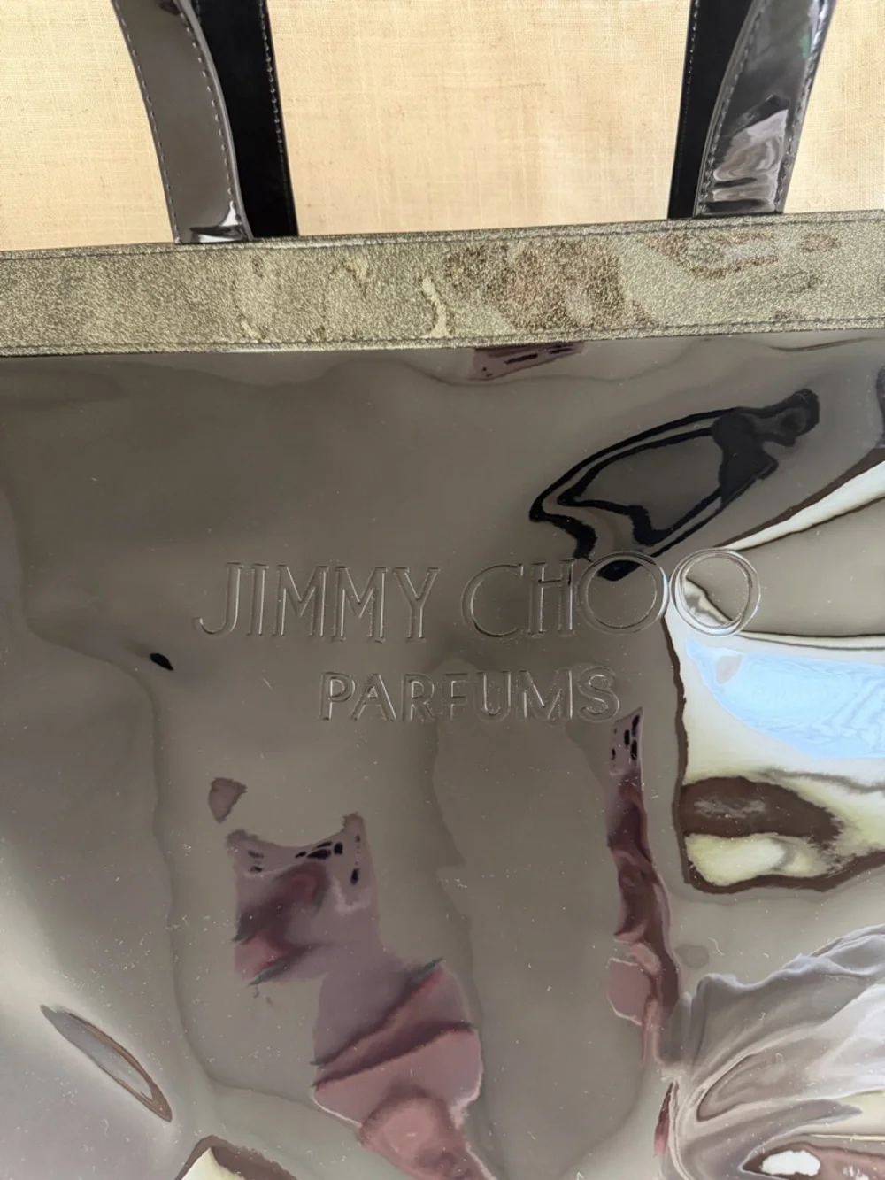 Jimmy Choo Parfums Black Patent Leather Tote - Picture 2 of 6